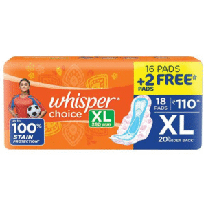 Whisper Choice 18 Pads (व्हिस्पर चॉइस 18 पैड)