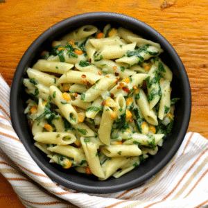 Baby Corn Pasta (बेबी कॉर्न पास्ता)