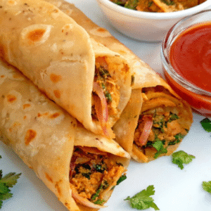 Chicken Kathi Roll (चिकन काठी रोल)
