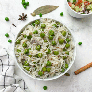 Green Peas Pulao (हरी मटर पुलाव)