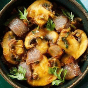 Mushroom Do Pyaza (मशरूम दो प्याजा)