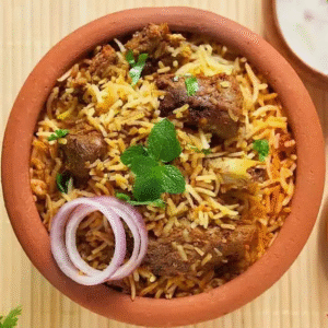 Mutton Biryani-2 pcs (मटन बिरयानी)