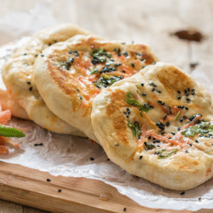 Veg-Stuff Kulcha (वेज-स्टफ कुलचा)